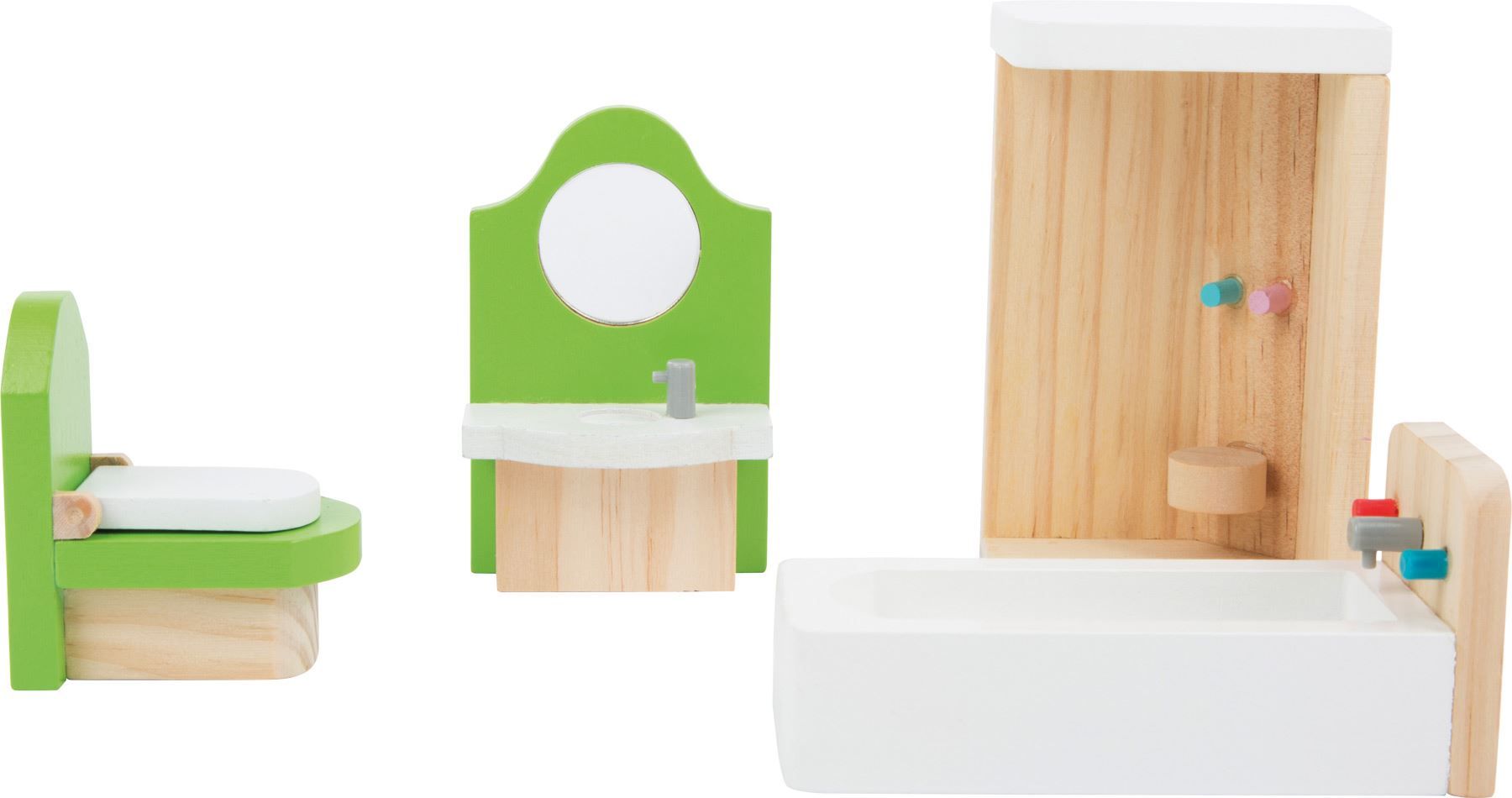 Puppenhäuser & -möbel: Puppenhausmöbel Badzimmer – Neu und originalverpackt aus Wettingen von Swala 3