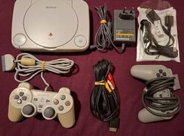 PS 1 Konsole/Zubehör/5 Games