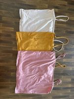 Damen Tops 3er Pack hellrosa gelb pink Grösse M