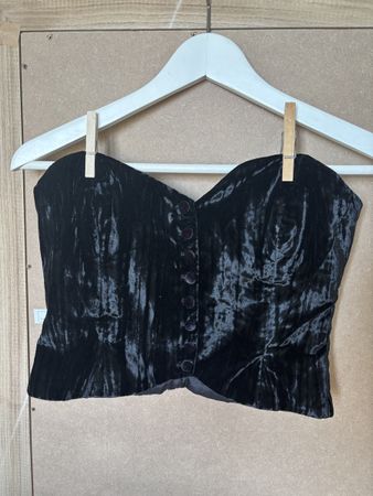Corset fait main en soie 34