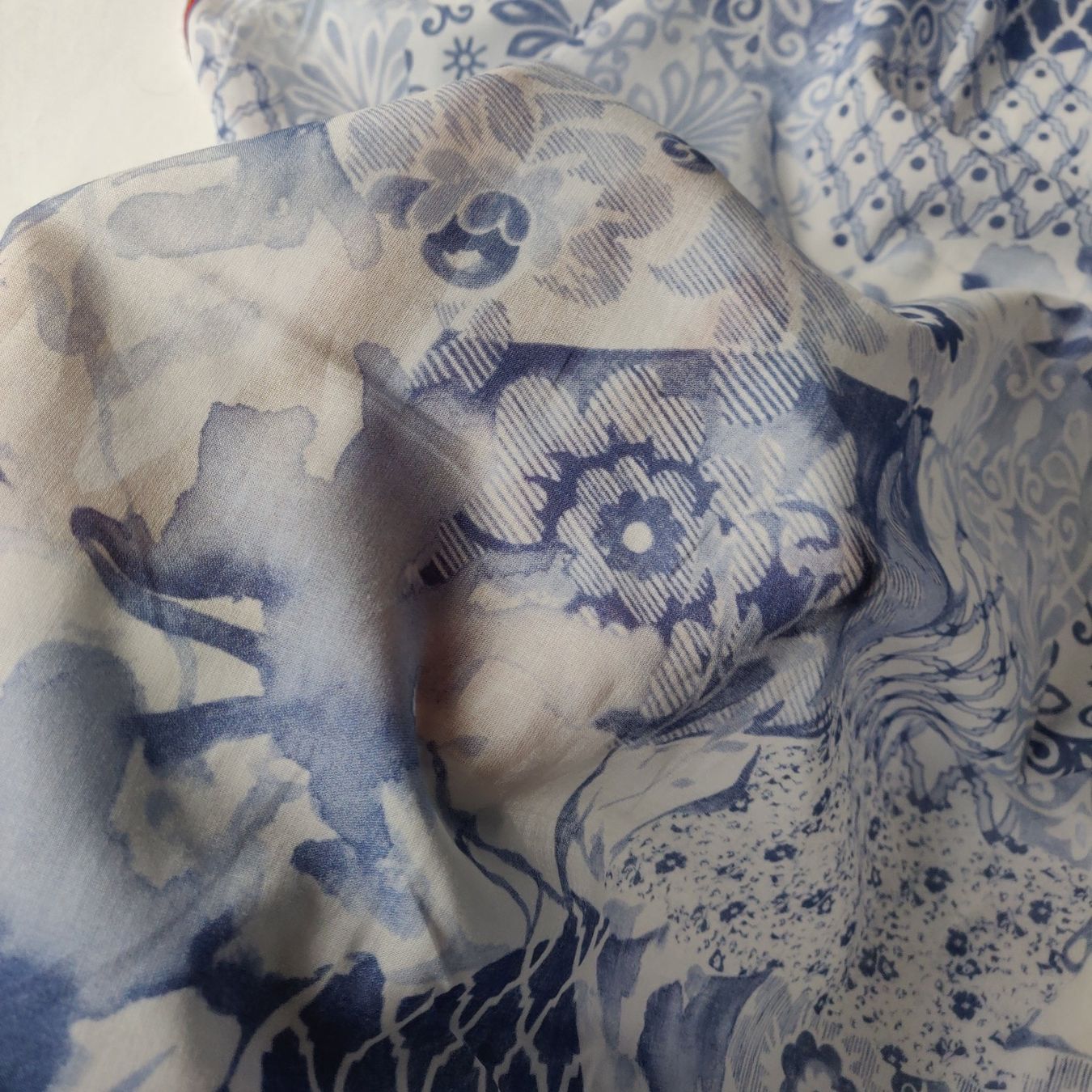 Tessuti: Ital. Batist Baumwolle 1.5x1.40m Patchwork blu – Nuovo (secondo la descrizione) da Lufingen venduto da Voyager7 4