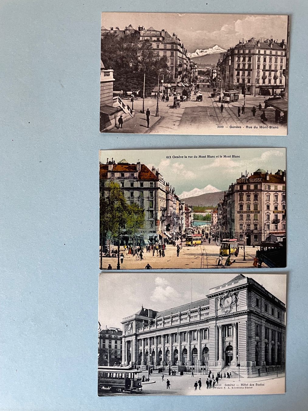 Cartoline postali: 6 AK Genf mit Tram – Usato da Zürich venduto da stzepp 2