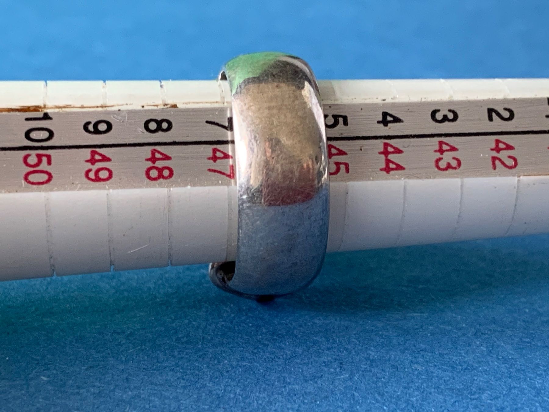Ringe: Silberring burgunder Perlen (47/15) – Gebraucht aus Laufen von Bellebellezza 9
