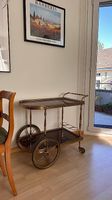 Vintage Servierwagen / Barwagen in Messingoptik