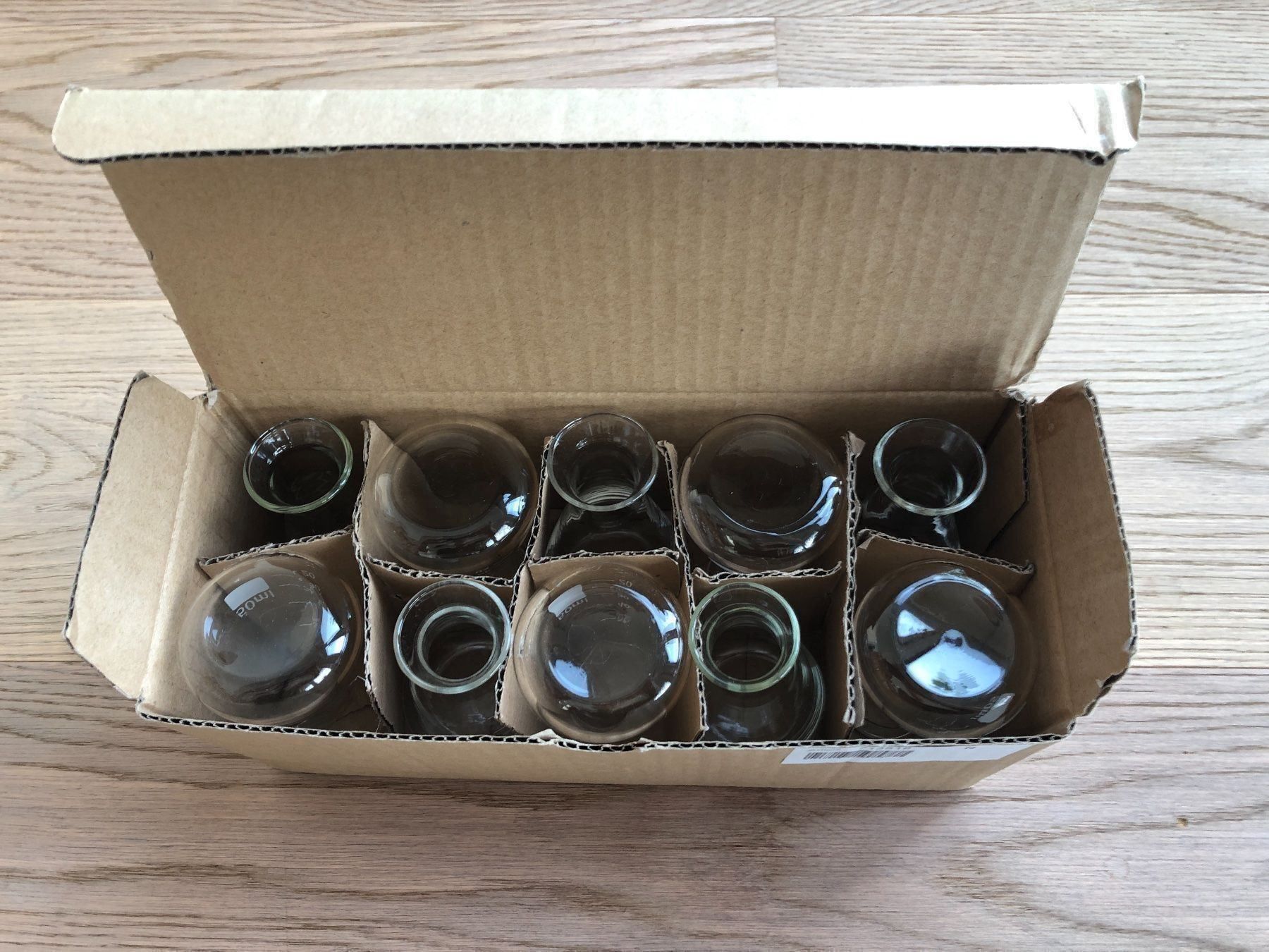 Flaconi: 10 X ERLENMEYER FLASK 50 ML BOROSILICATE – Usato da Kilchberg ZH venduto da xelion 1