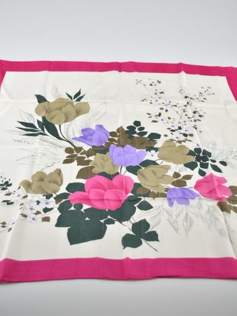 Seiden Foulard, 78 x 78cm, Hand Druck