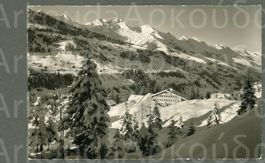 AK sw Adelboden BE „Our Chalet“,Bonderlen, Pfadfinder ≈ 1954
