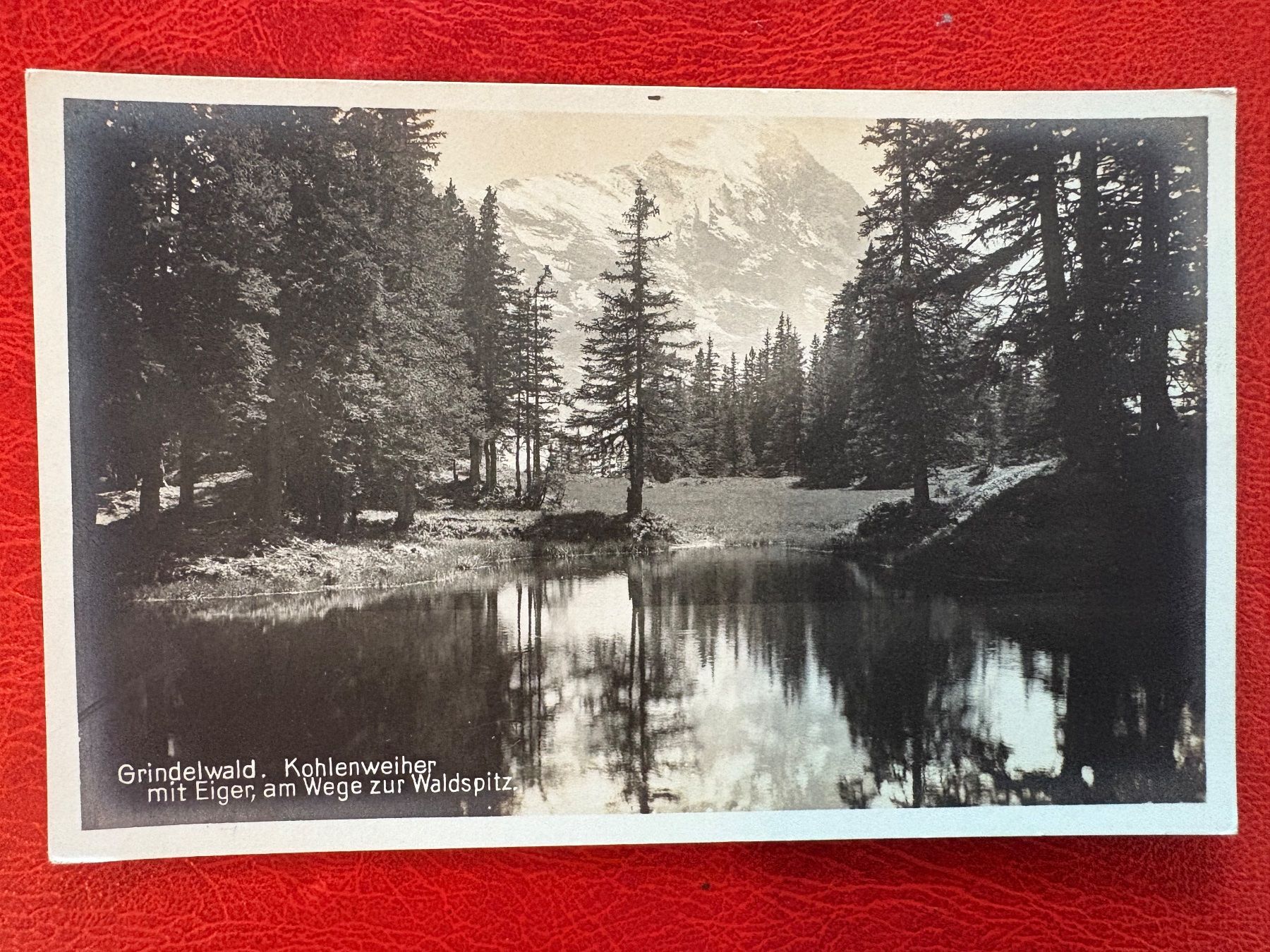 Cartoline postali: Grindelwald, Kohlenweiher mit Eiger, am Wege zur Waldspitz – Usato da St-Légier-Chiésaz venduto da Theo006