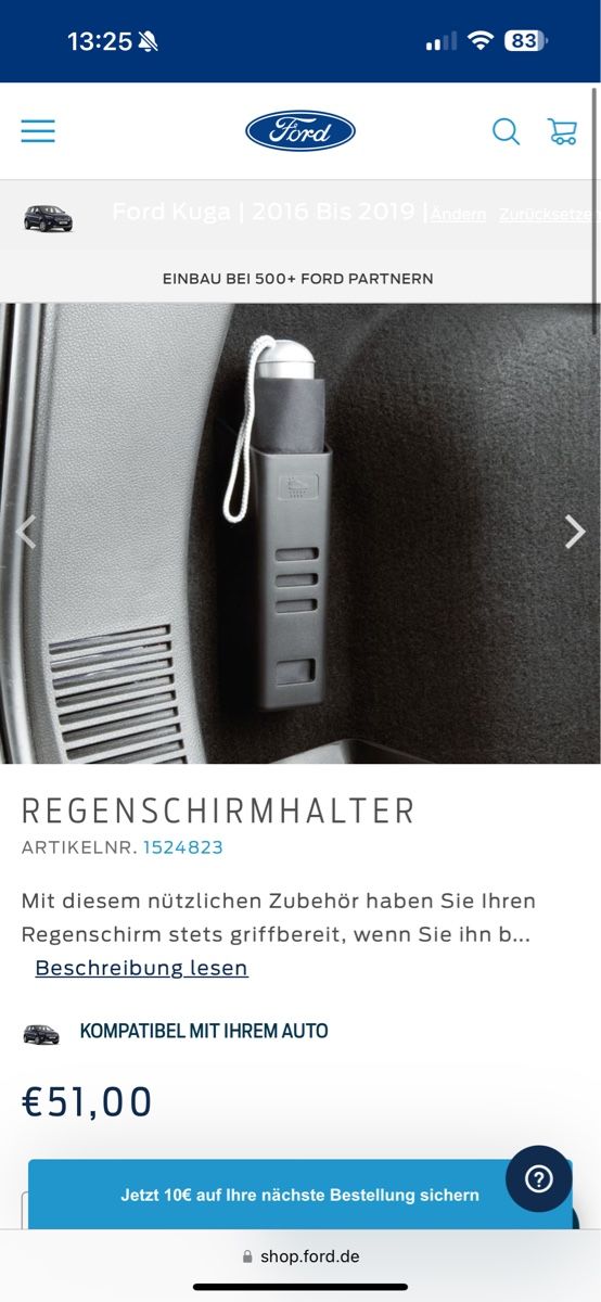 Supporti a parete: Ford Regenschirmhalter – Nuovo (secondo la descrizione) da Dübendorf venduto da lilmissprincess
