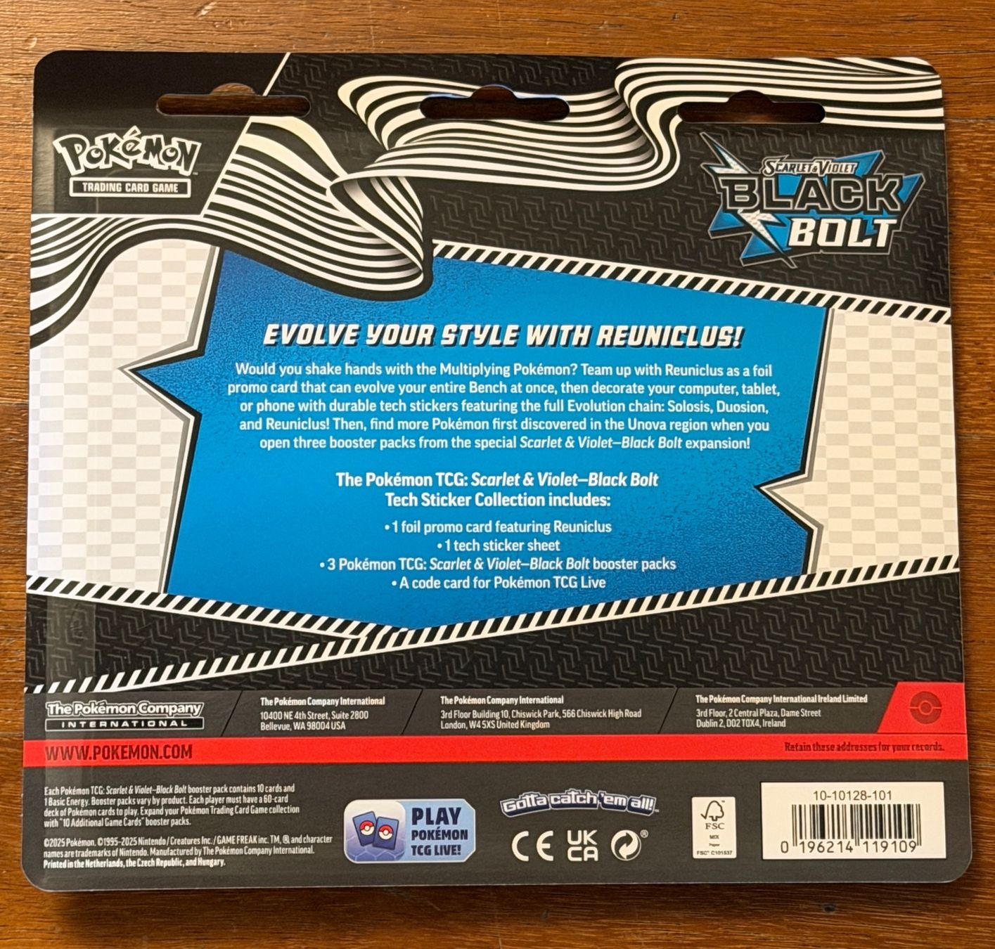 Pokémon Sammelbilder & Trading cards: Pokémon - Black Bolt - Tech Sticker Collection - EN – Neu und originalverpackt aus Meyrin von mat_y78m 1