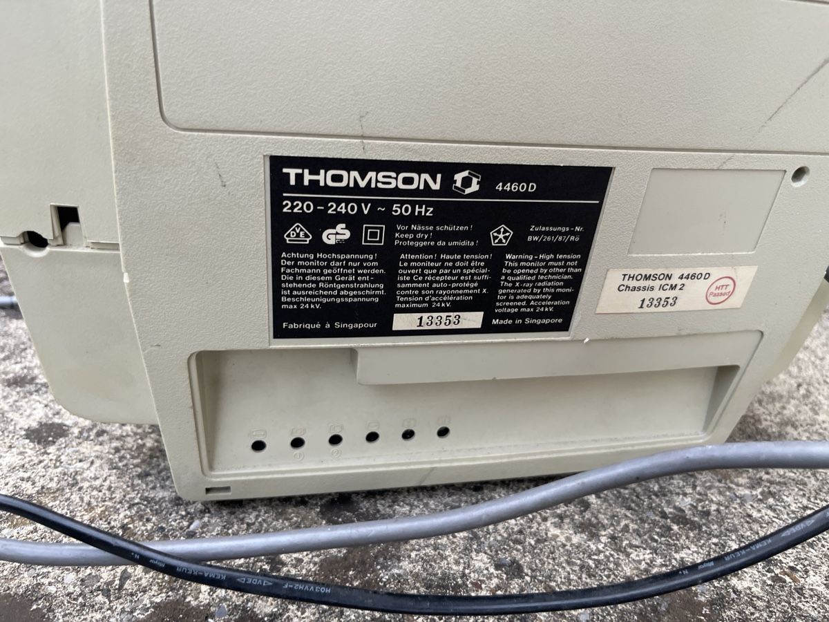 Monitore: Vintage Computer Bildschirm Thomson 4460 D Röhrenmonitor – Defekt aus Dettighofen von Moshop 5