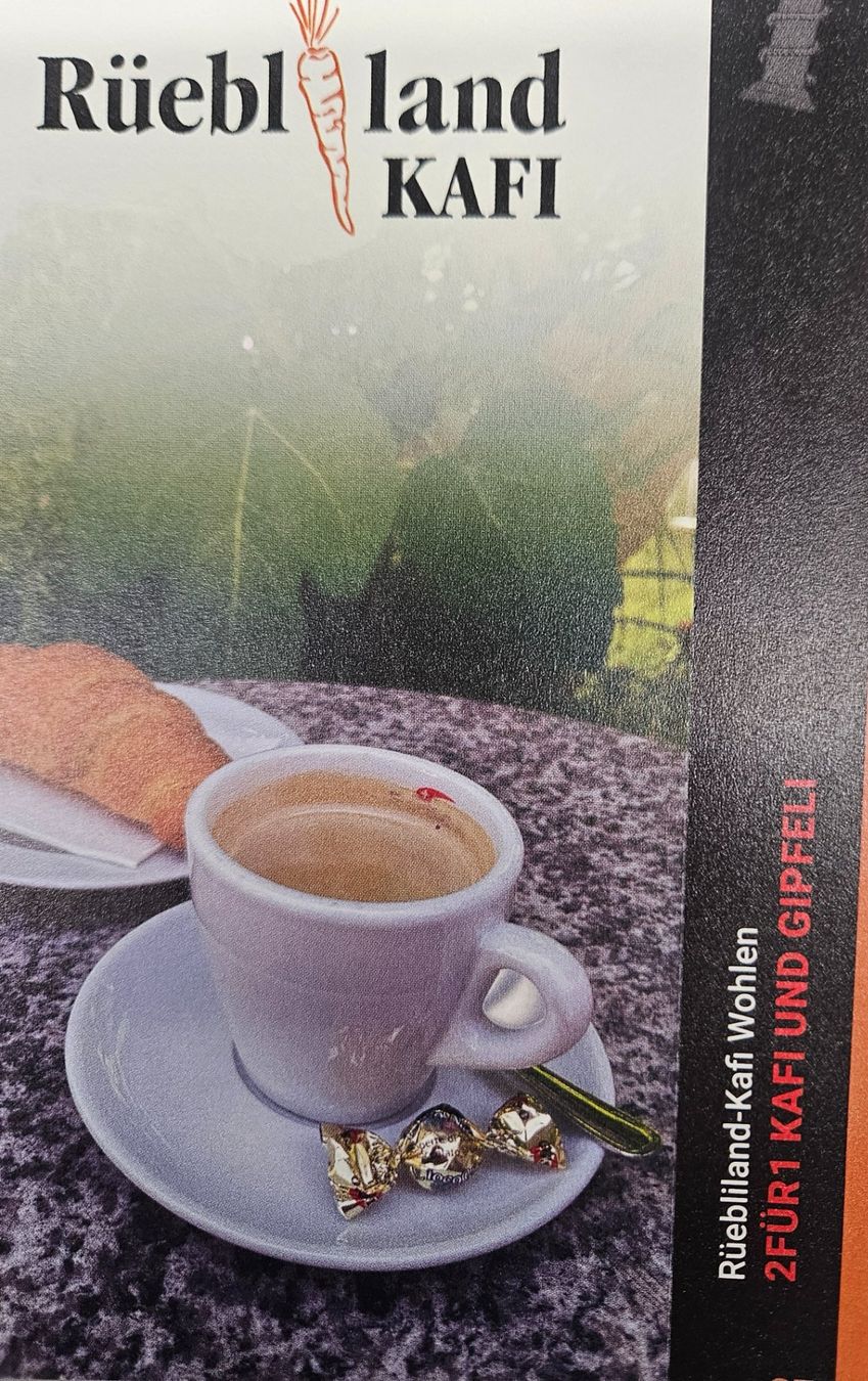 Gutscheine: Kafi und Gipfeli Rüebliland Wohlen – Neu und originalverpackt aus Uezwil von Jasmin_