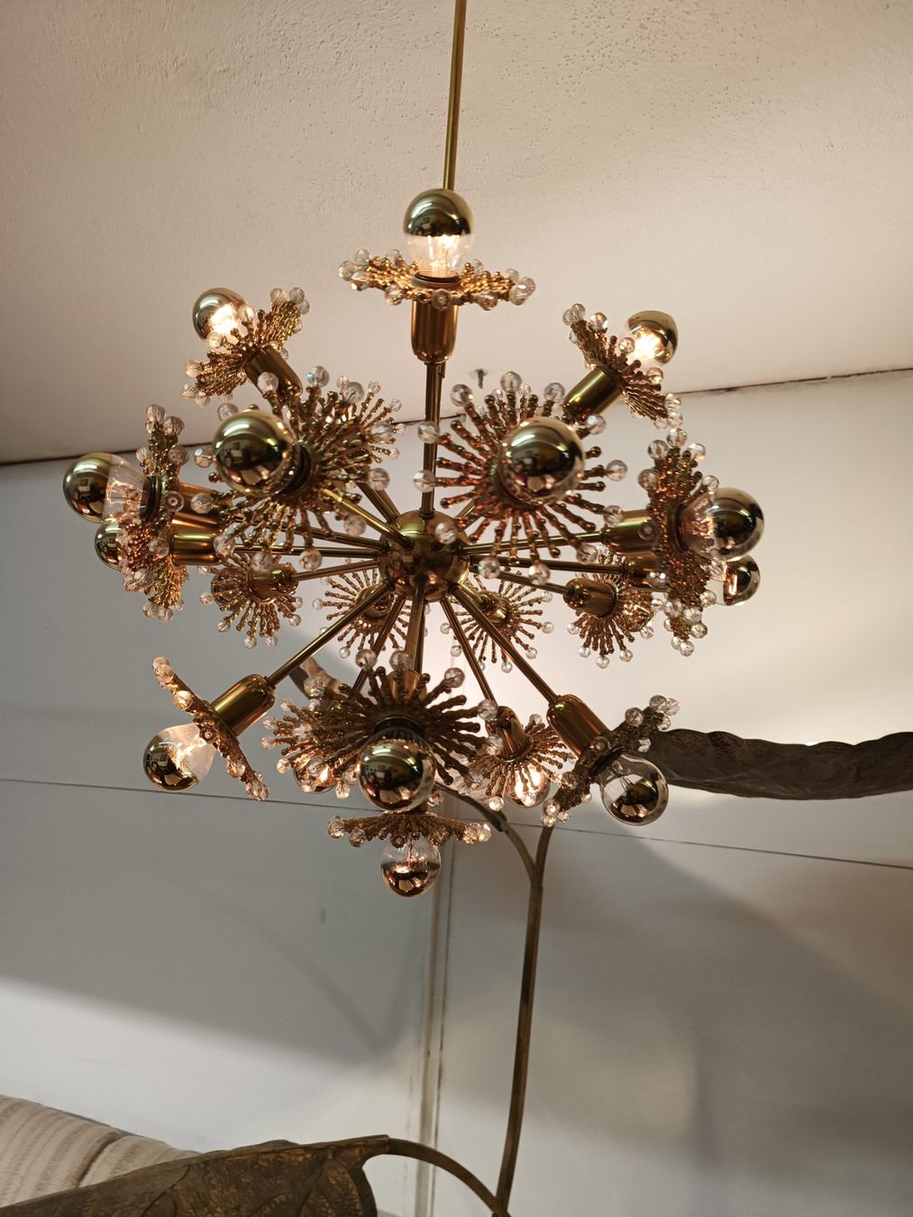 Lampadari & plafoniere: Sputnik Deckenlampe vintage 70s goldig – Usato da Winterthur venduto da style-and-design.zrh 4