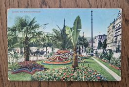 Luzern, Schweizerhofquai, Blumenpracht 1913