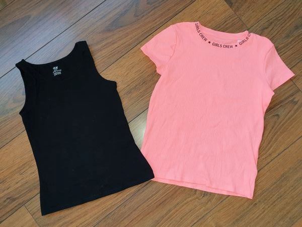 Camicette, T-shirt & Top: 2x cooles Shirt Gr. 146 / 152 – Usato da Buchrain venduto da regenblume3