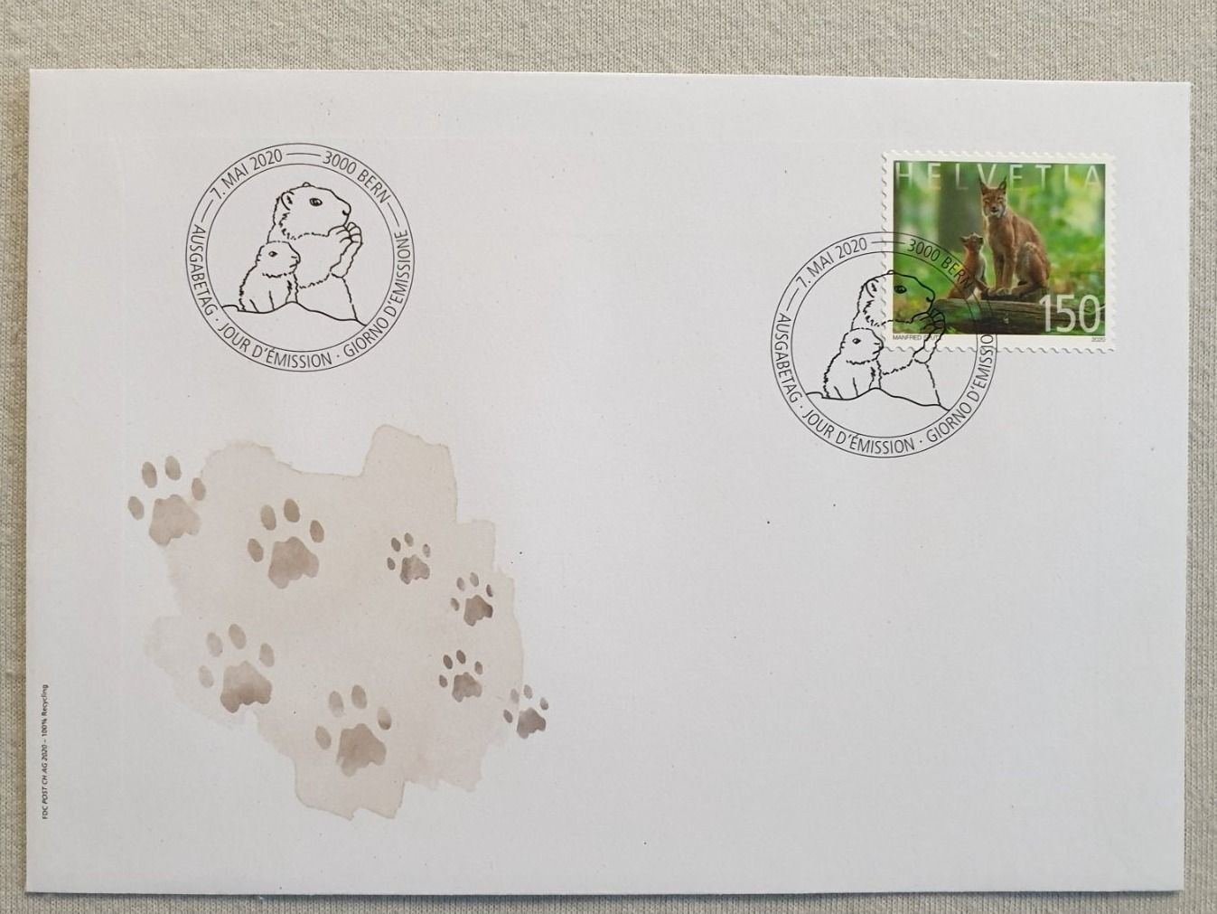 Alle Briefmarken: (863) «Tierfamilien» – Gebraucht aus Schwarzhäusern von Inot3