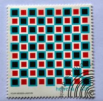 Nr. 1363 Blue Red Black Sondermaken GESTEMPELT 2010   
