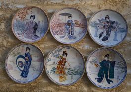 SEHR SCHÖNE JAPANISCHE TELLER 6 STÜCK