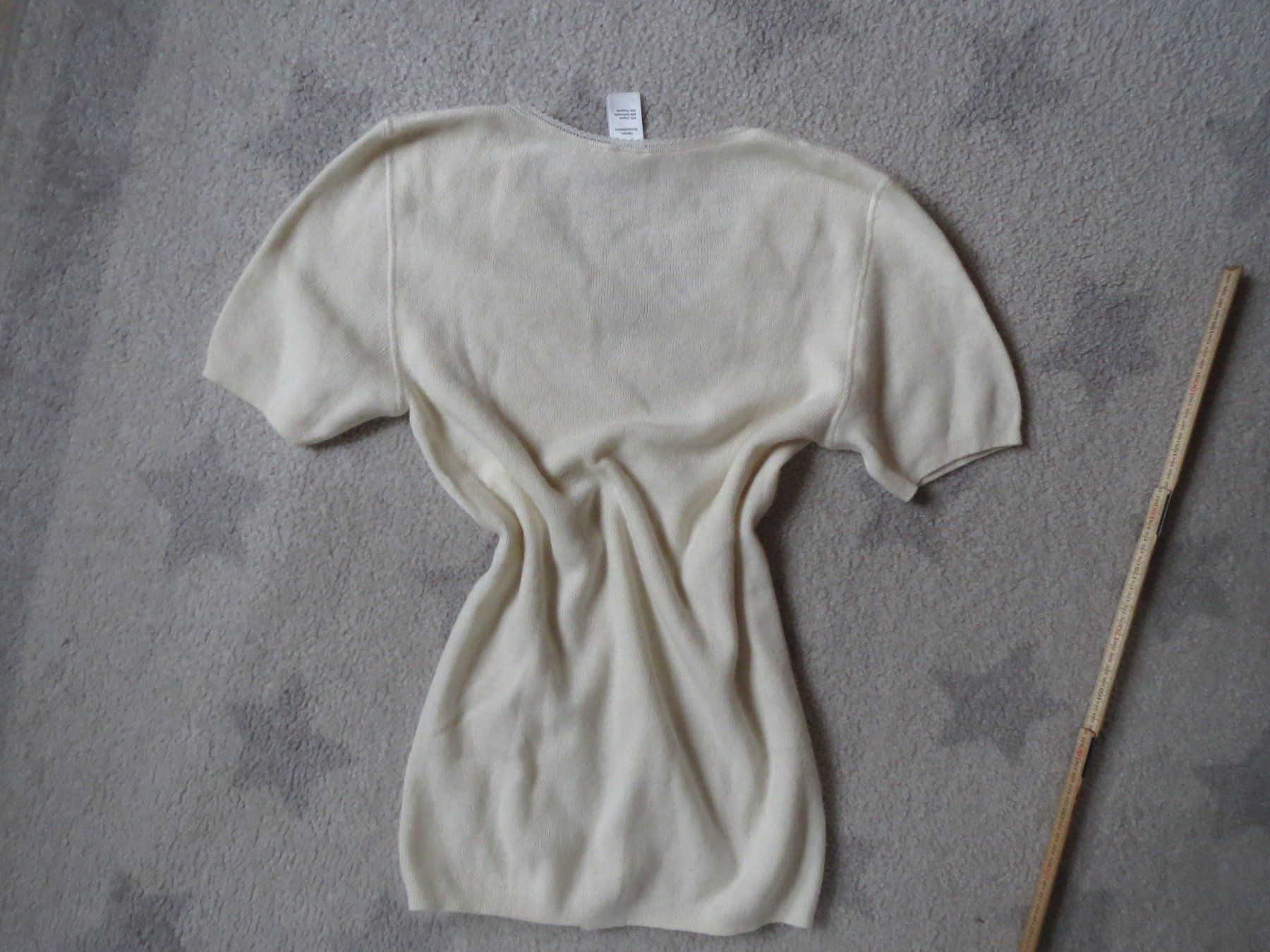 Maglioni & Felpe: kuscheliger Damen Kurzarm Pullover mit ANGORA Gr 40/ 42 – Usato da Kiental venduto da Anna8702 5