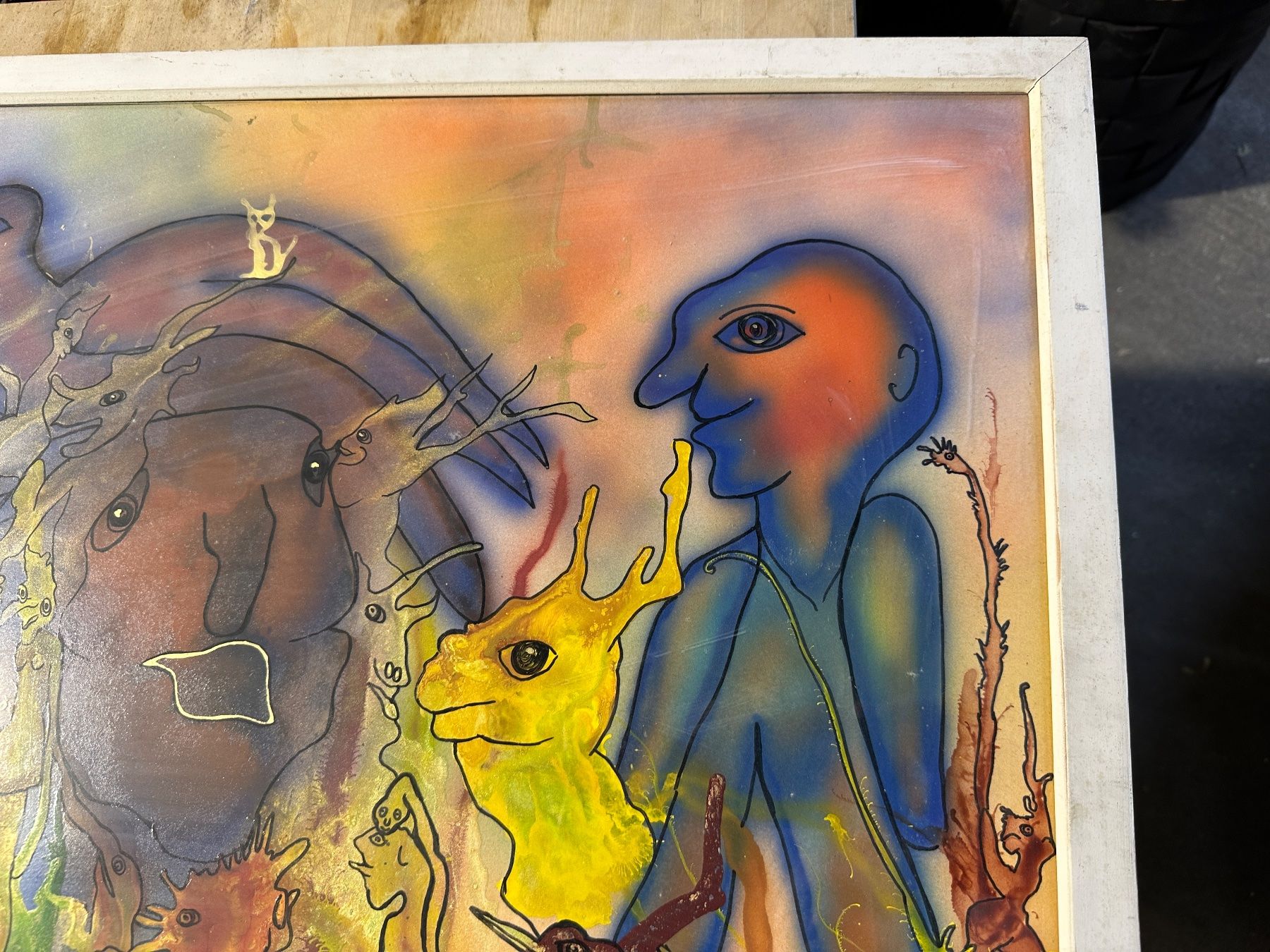 Dipinti: Original Bild Willi Schärer signiert 1990 – Usato da Zürich venduto da atlantis77 6