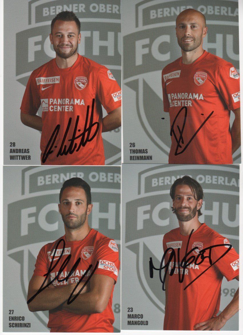 Autografi: Autogrammkarten von FC Thun 2015 – Usato da Muri AG venduto da rogana 4