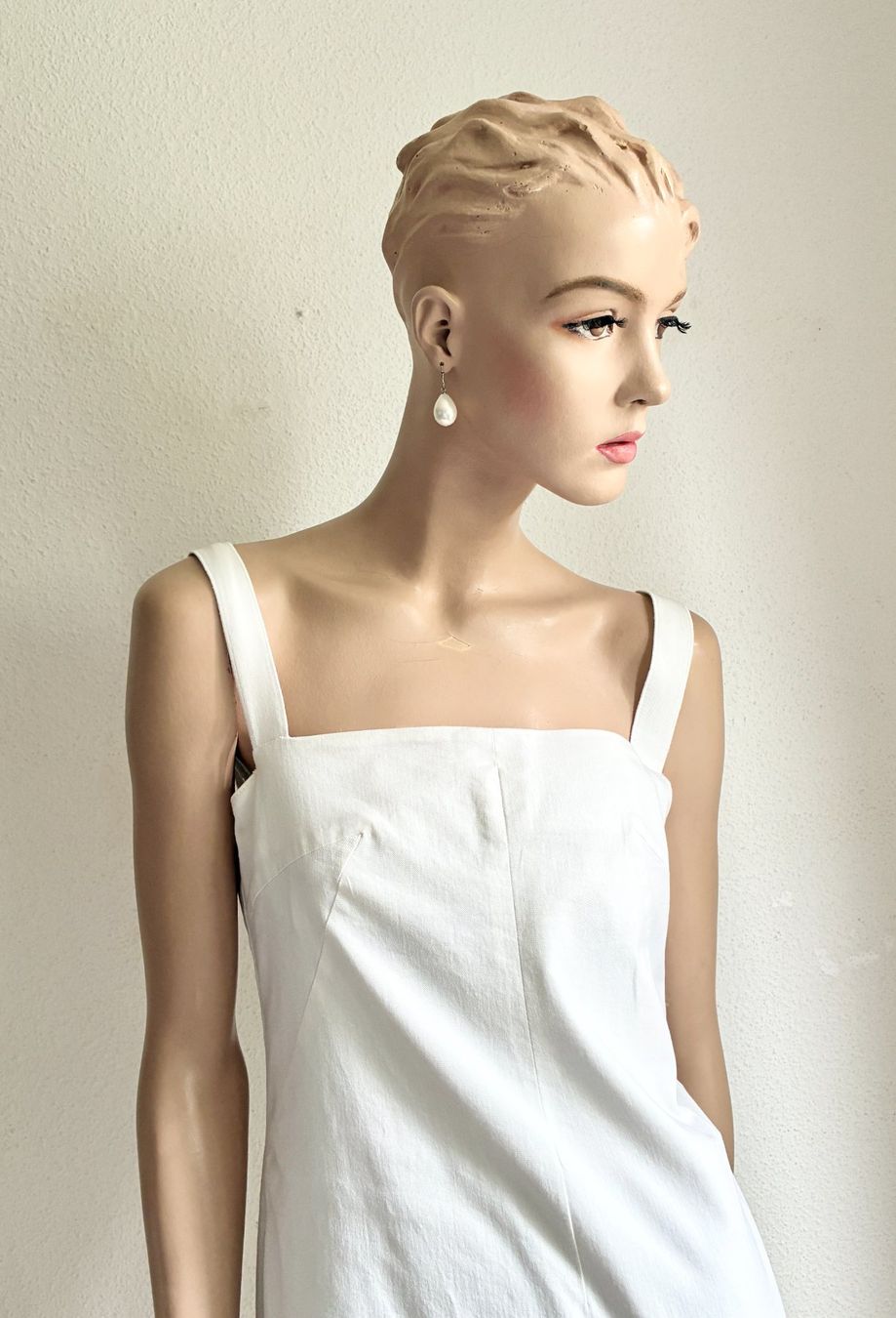 Dolce & Gabbana Vestiti: Weisses Leinenkleid von DOLCE&GABBANA – Usato da Kloten venduto da Nephty 4