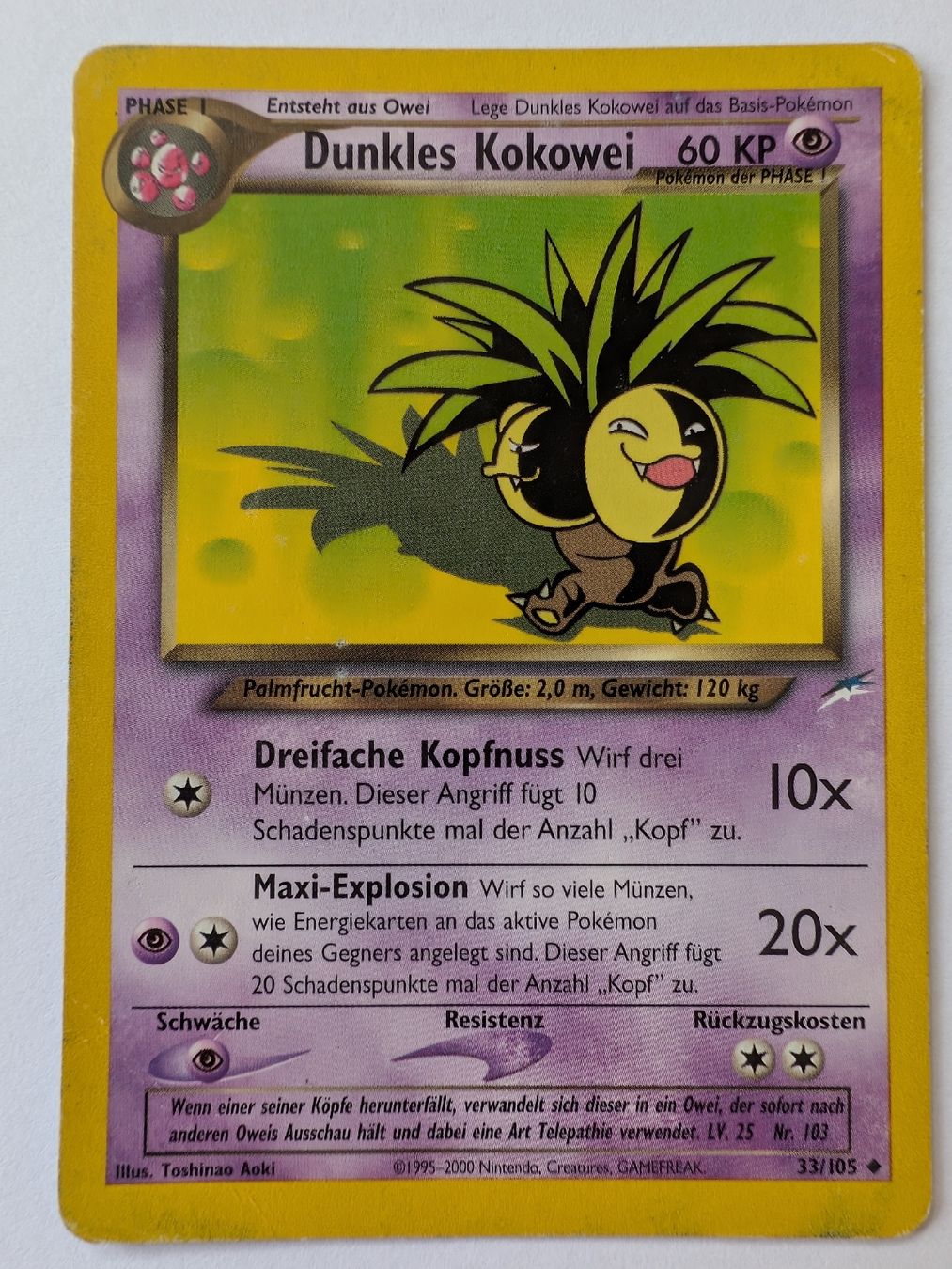 Pokémon Carte collezionabili: Dunkles Kokowei – Usato da Märstetten venduto da eri_9lt8