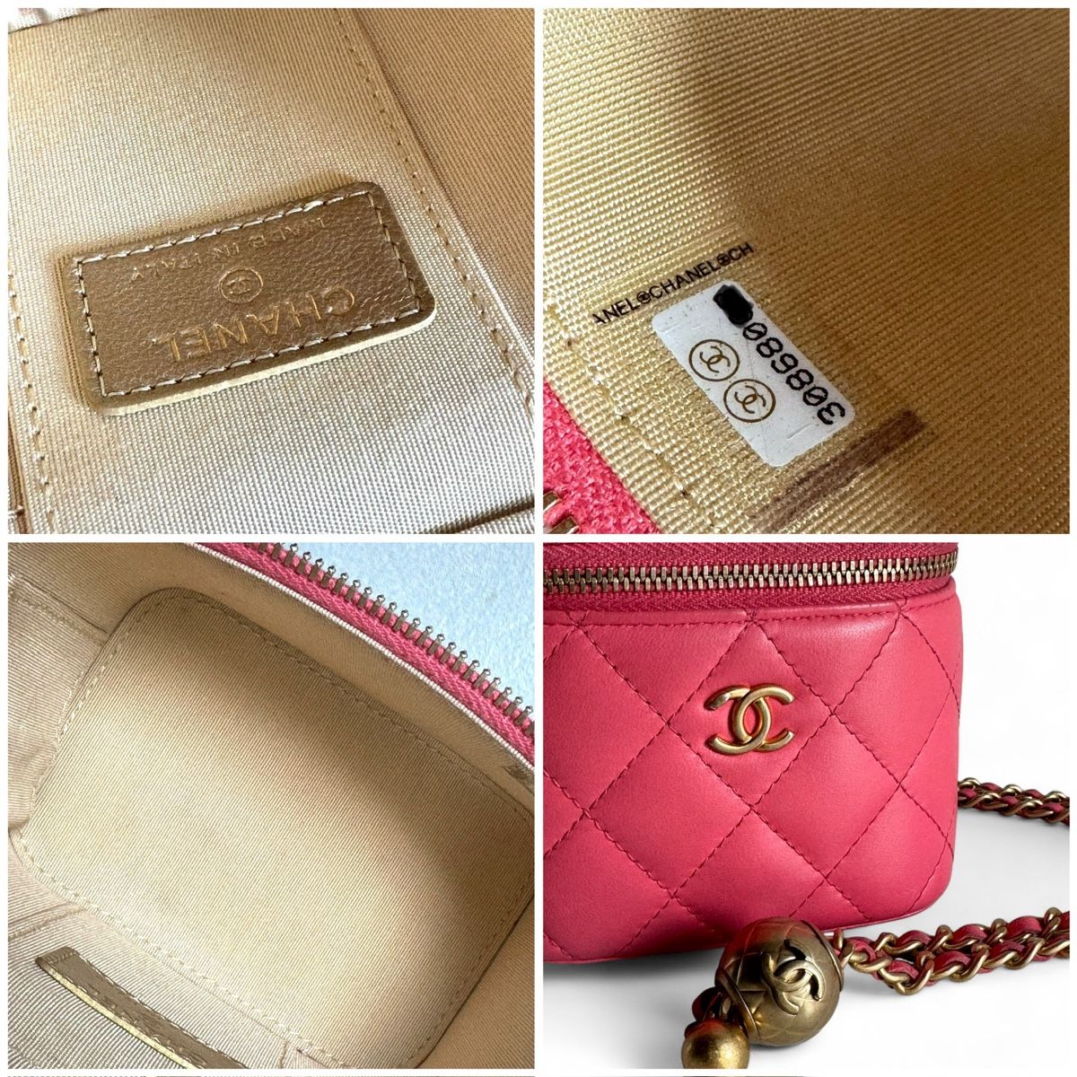 Chanel Borse da donna: CHANEL Pearl Crush Mini Vanity Case With Chain Tasche – Usato da Kriens venduto da hannaandkiko 6