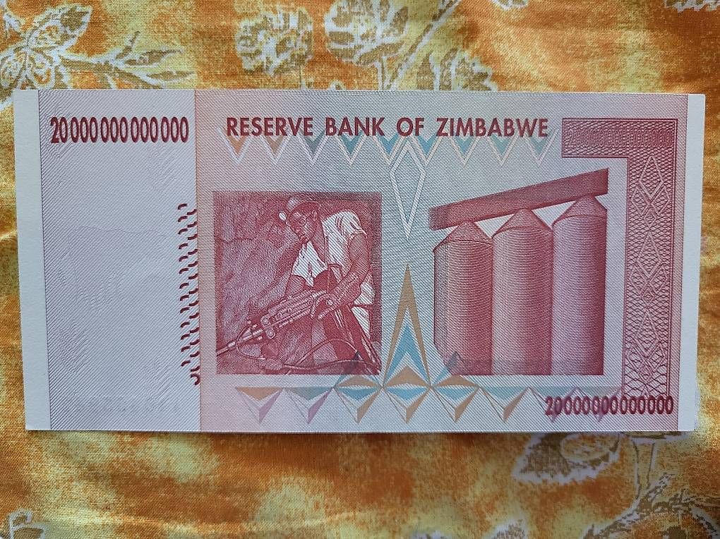 Banknoten: 20 Trillionen Zibond Note neu – Gebraucht aus Effretikon von Zebra37 1