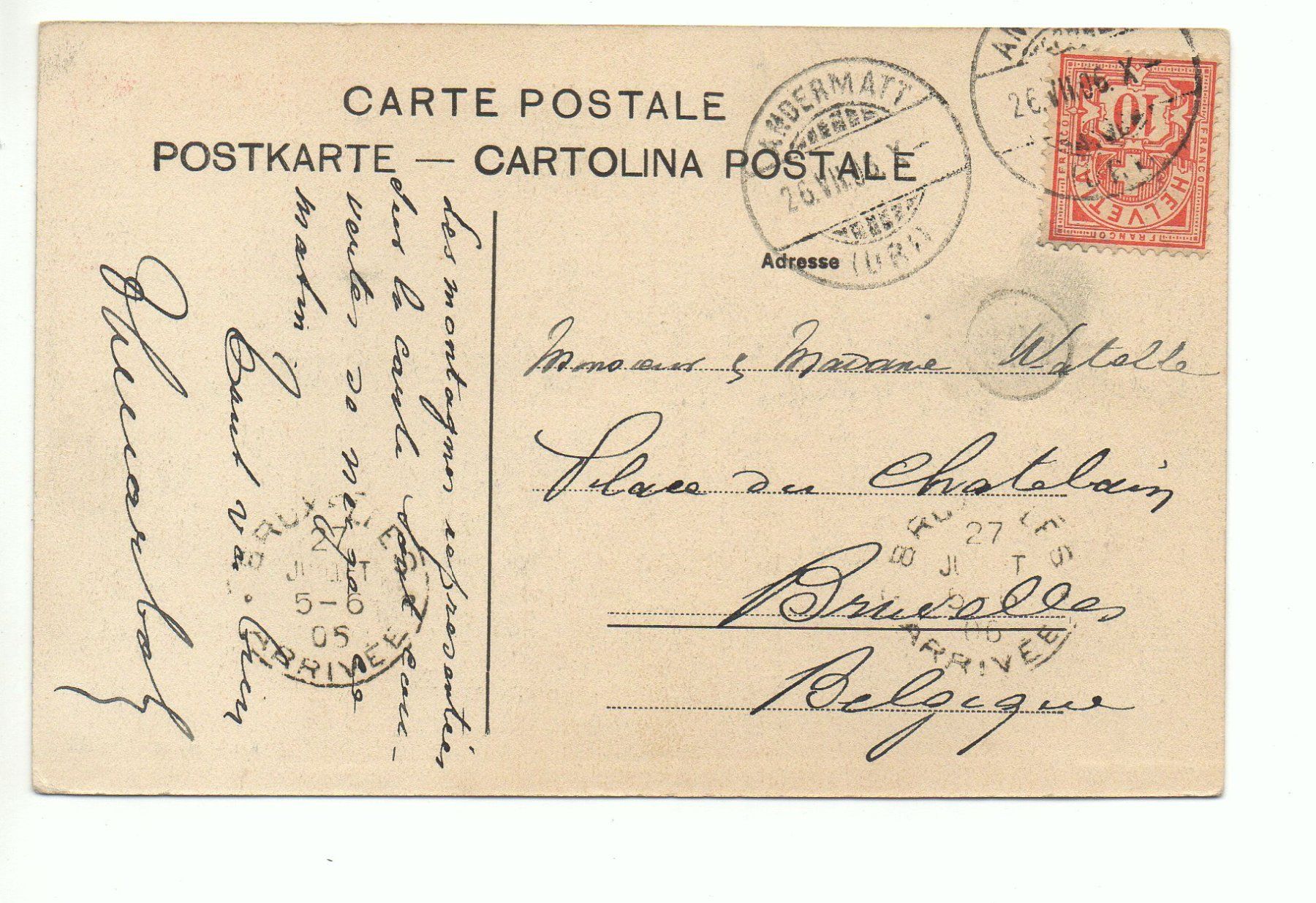 Cartoline postali: ANDERMATT – Usato da Jona venduto da philajona 1