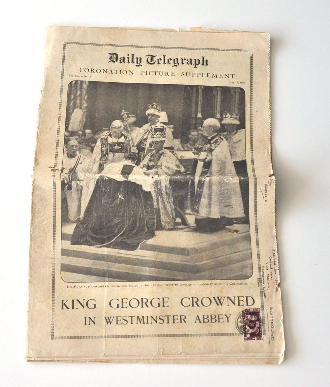 Riviste & Magazine: Krönung King George VI 1937 – Usato da Uerkheim venduto da fabulafero