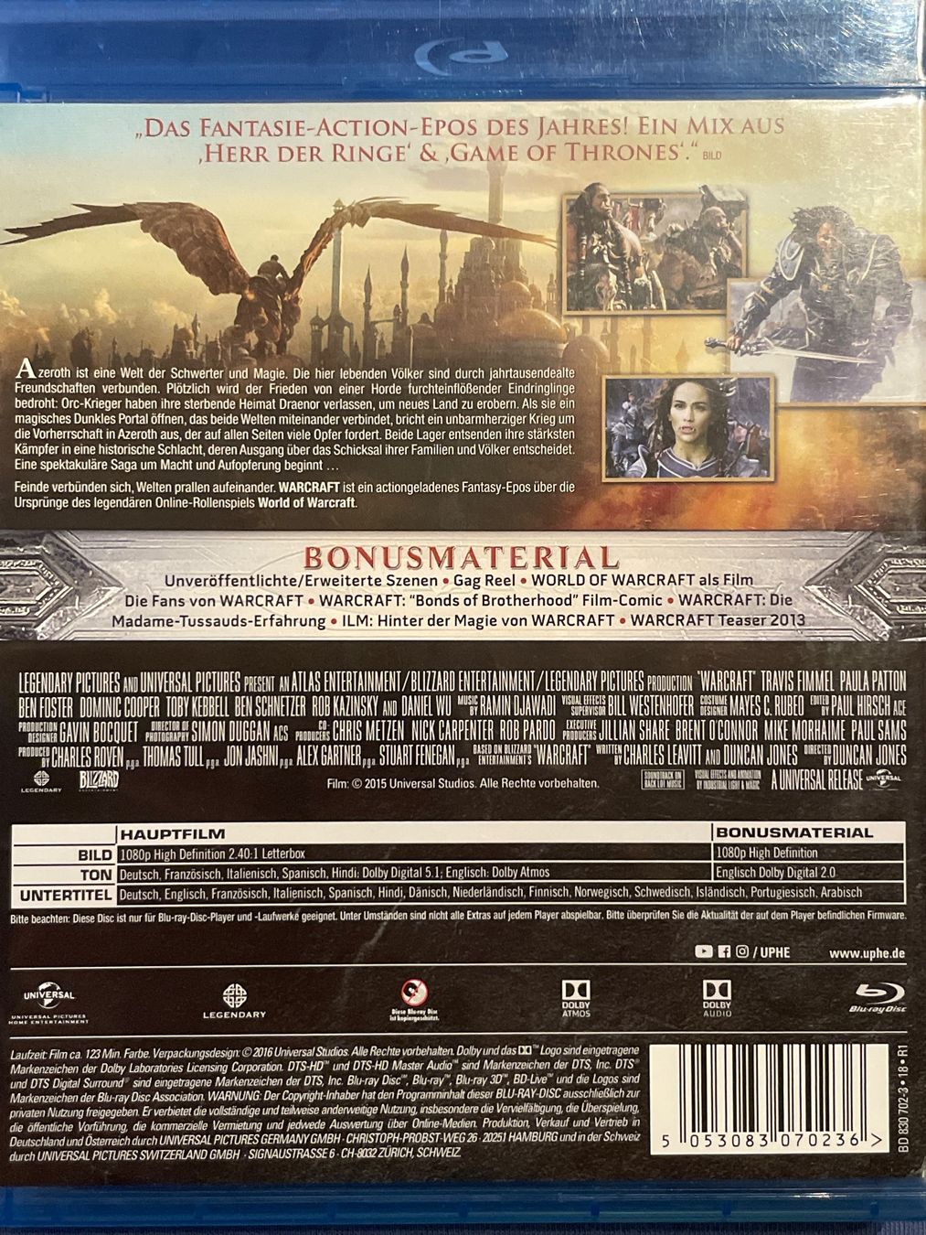 Tutti i DVDs: Warcraft: The Beginning  (2016) – Nuovo (secondo la descrizione) da Waldenburg venduto da Gonzo8 1