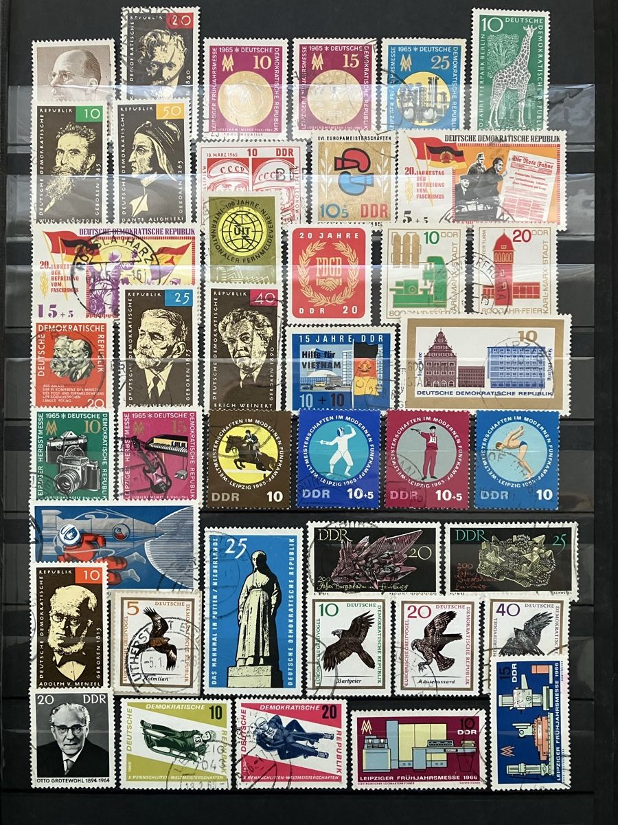 Alle Briefmarken: Deutschland DDR gest/postfr 6s 1962-66 – Gebraucht aus Cham von Diablo1232 4