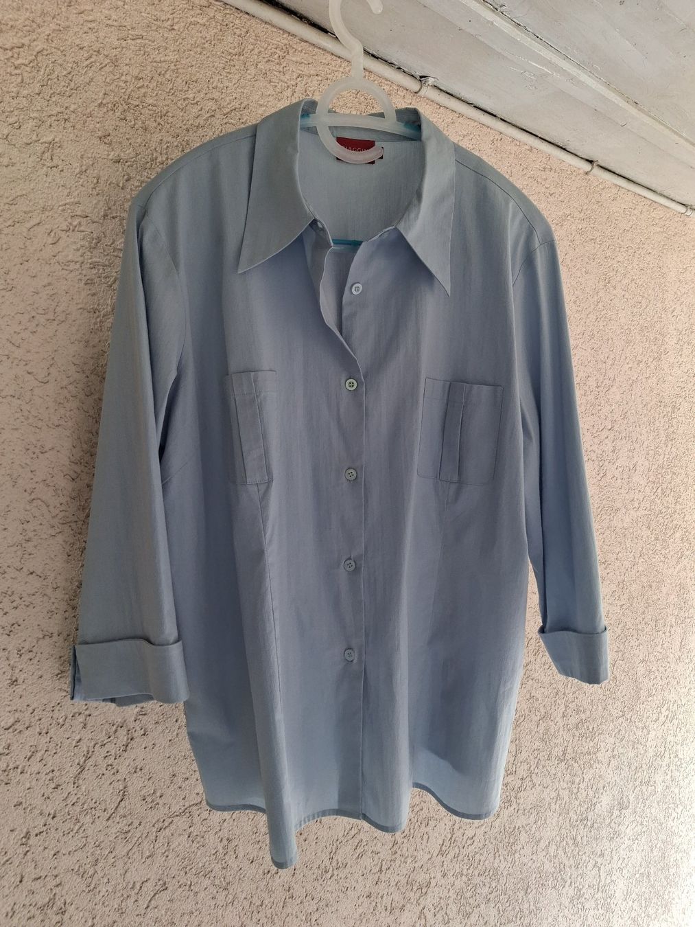 Blusen: Neue Bluse Damen, Hellblau, Gr.50, Baumwolle – Neu und originalverpackt aus Wald ZH von e8e