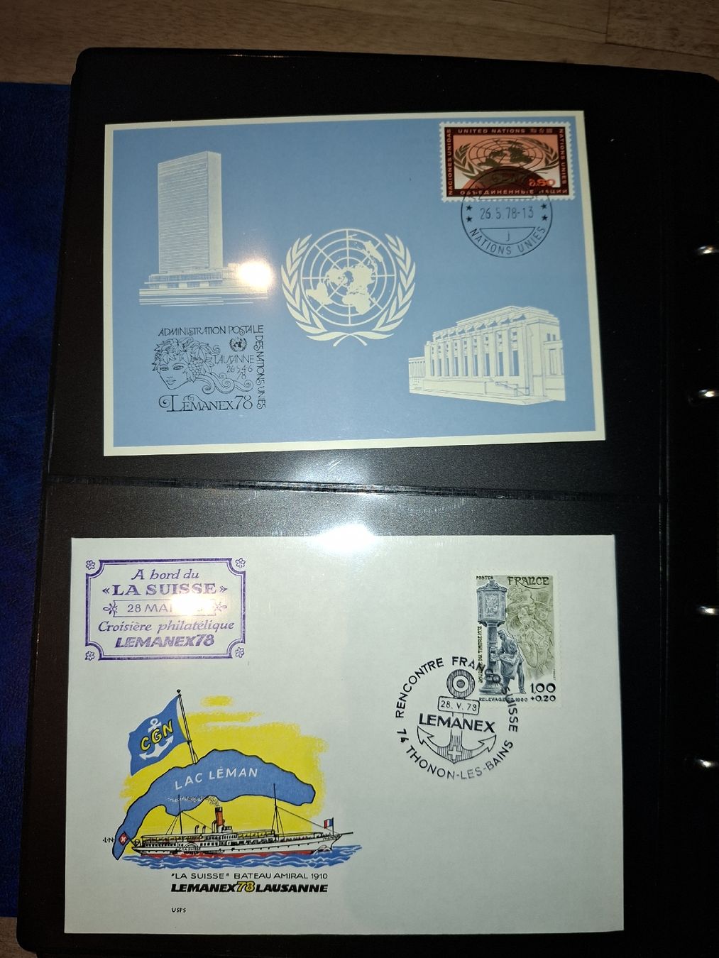 Tous les timbres: Lemanex 1978 Schiffsamlung / Briefe div – D'occasion à Balgach par SIMEON27 7