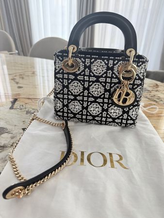 Christian Dior Lady Dior Small Strass – wie neu – nur 1× get