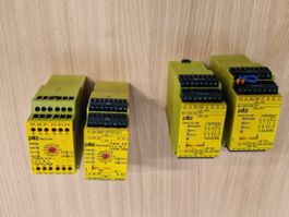 4x Pilz PNOZ X3.10P Sicherheitsrelais 24 VAC/DC