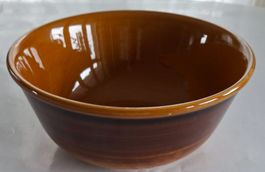 Schöne grosse braune Keramik Schüssel, Vintage 28 cm