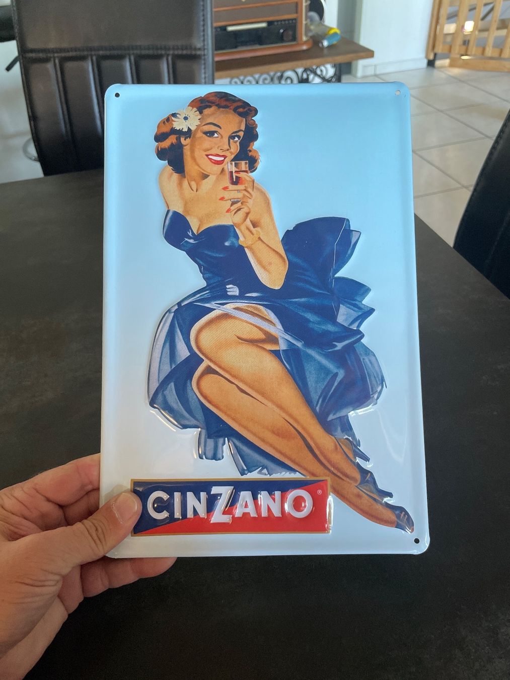 Insegne: Plaque Publicitaire Cinzano en Métal – Usato da Vallamand venduto da Bricbracbroc82 4