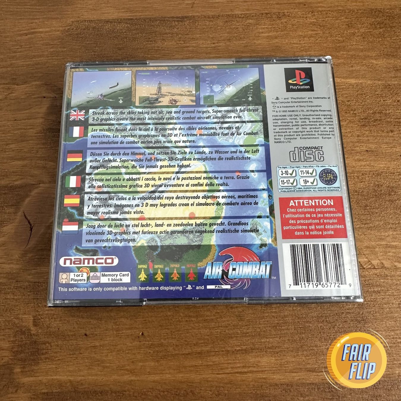 Giochi: Air Combat PS1 Namco Platinum – Usato da Luzern venduto da fairflip 2