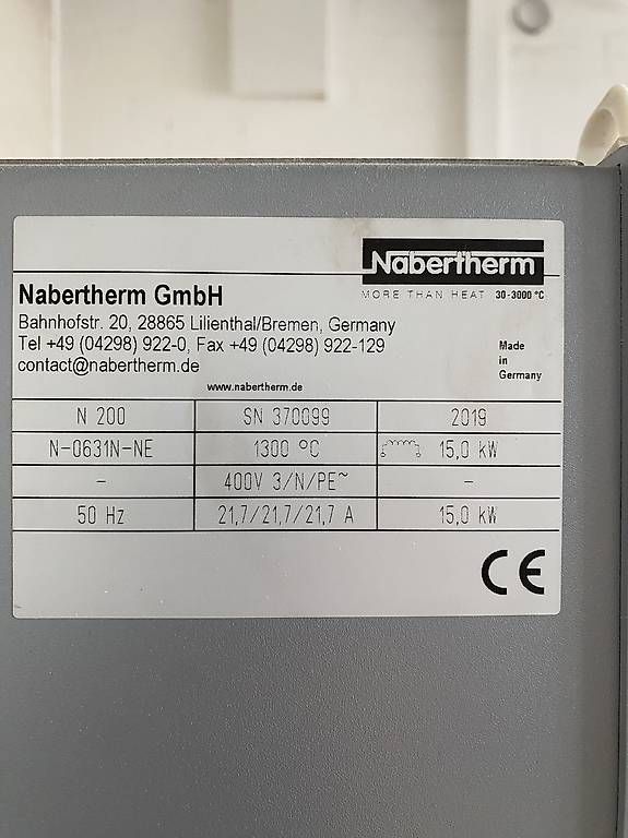 Camini: Nabertherm Brennofen N200 – Usato da Zürich venduto da prigendi 3