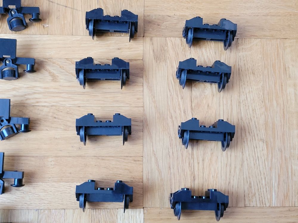 Lego eisenbahn : 10 magnet und 8 räder für zug 5