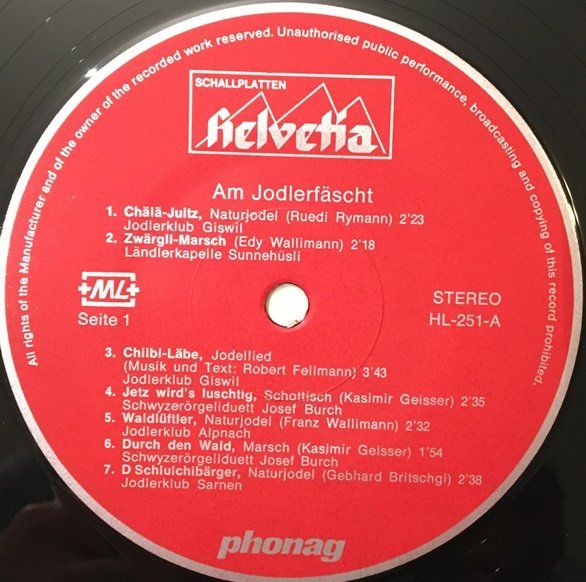 Dischi in vinile: Am Jodlerfäscht (LP) – Usato da Grüningen venduto da azulmarron 4