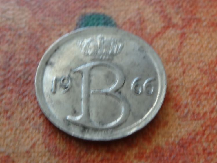 Tutti le monete: BELGIQUE  25  Centimes  1966  (P) – Usato da Romanel-sur-Lausanne venduto da Swift13