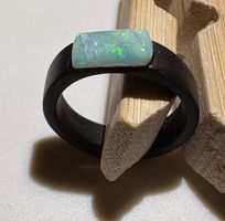 Opal Ring Mooreiche, Gr.52, Coober Peedy Australien