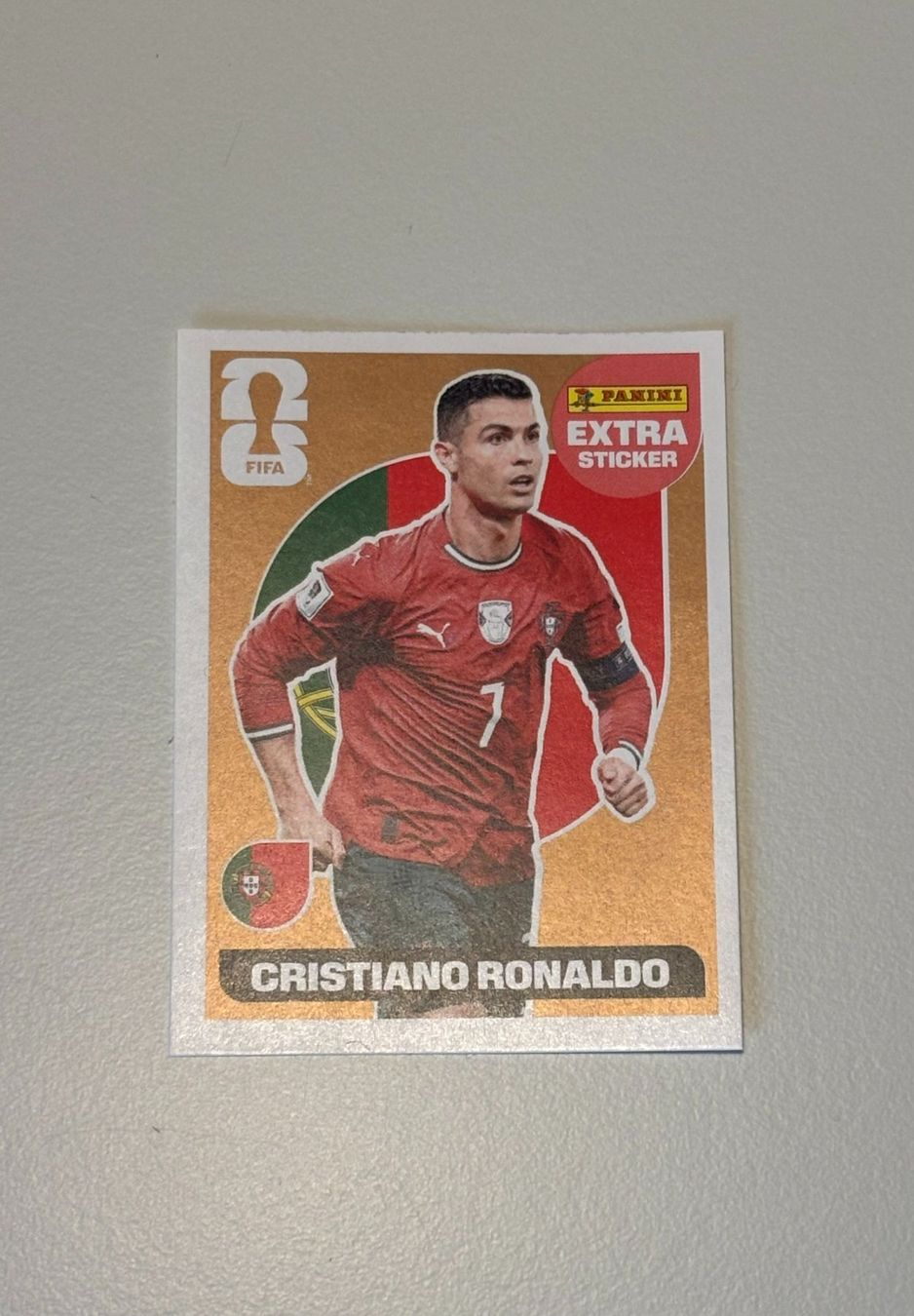 Panini Sammelbilder & Trading cards: Panini WM 2026 Extra Sticker Cristiano Ronaldo – Gebraucht aus Rotkreuz von Challenger73