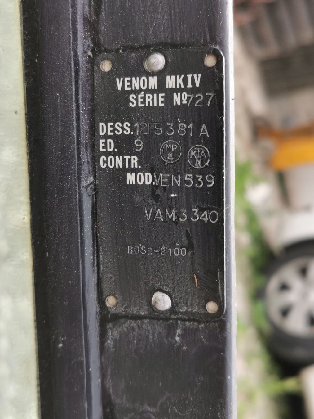 Misurare: Frontscheibe DH-112 Venom Fliegertruppe Luftwaffe  – Usato da Neuenkirch venduto da bf-109 4