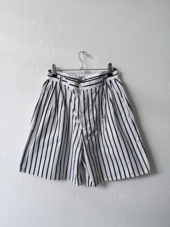 Culotte Streifen Schwarz Weiss Grösse S/M
