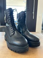 Tamaris Leder Boots Schwarz Gr. 40 Duo-Tex
