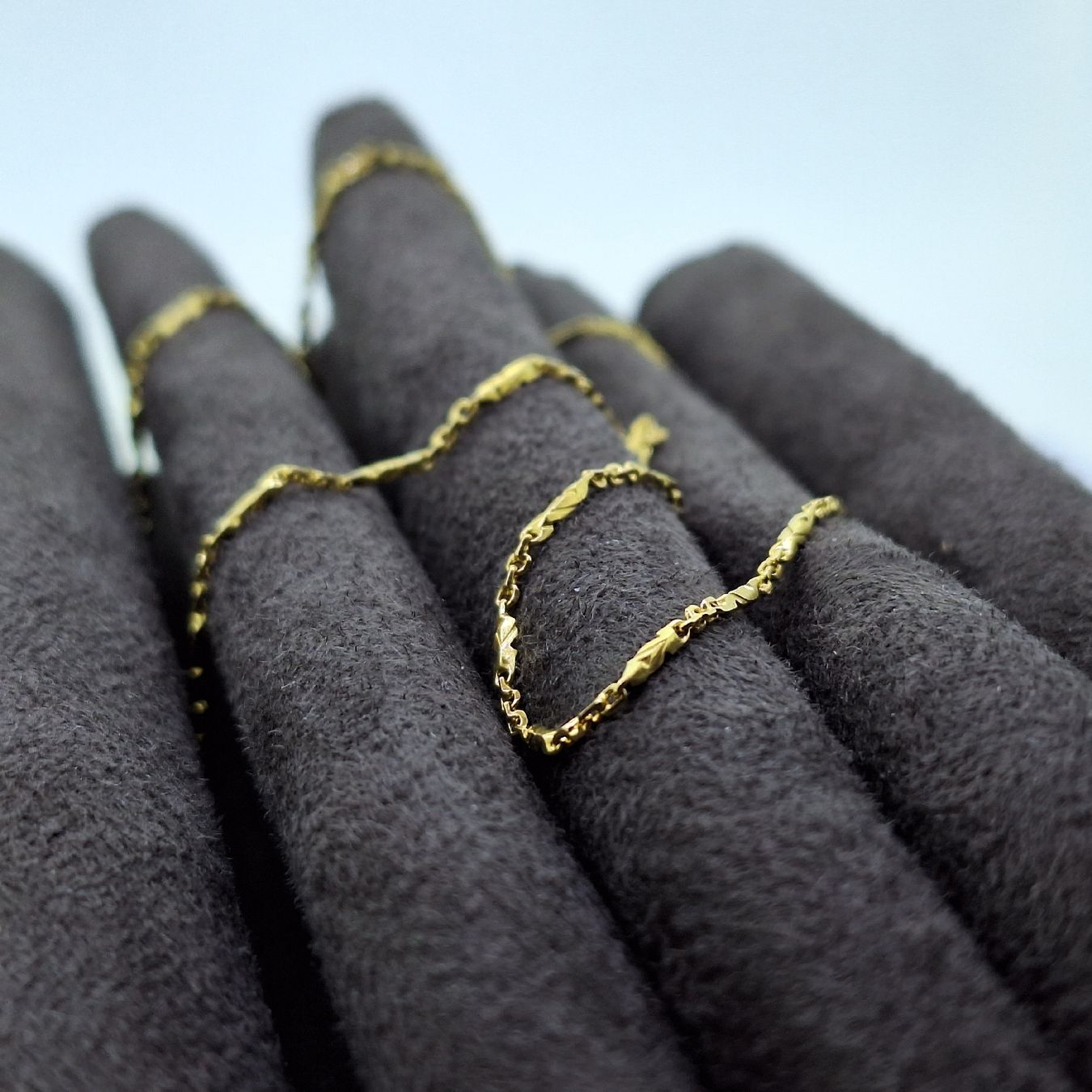 Catenine: Edle Halskette in 585 Gelbgold – Usato da Unterägeri venduto da Altgoldschmuck
